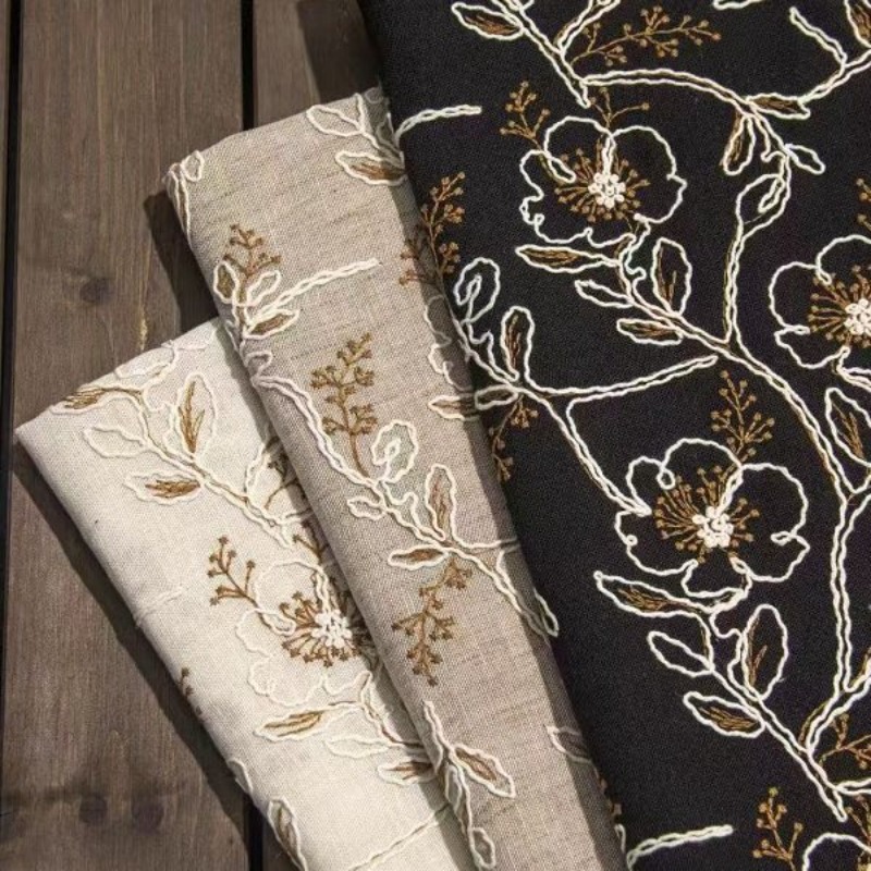 Sewing - Tessuto in pizzo di tulle ricamato,