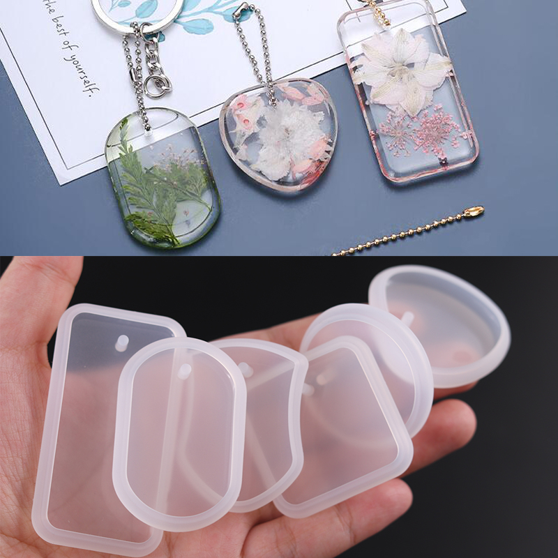 Silicone Epoxy Resin Molds Set - 1PC fai da te portachiavi ciondolo