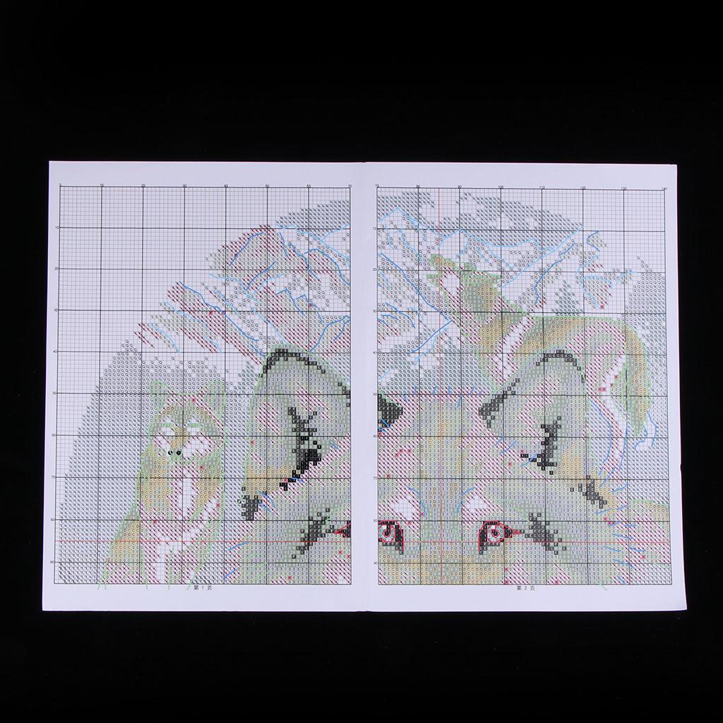 Cross Stitch Stamped Kits Beginners - Kit per Ricamo a Punto Croce