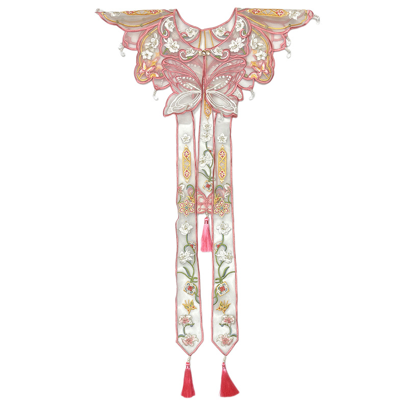 Embroidery - Scialle con Nappa e Ricamo a
