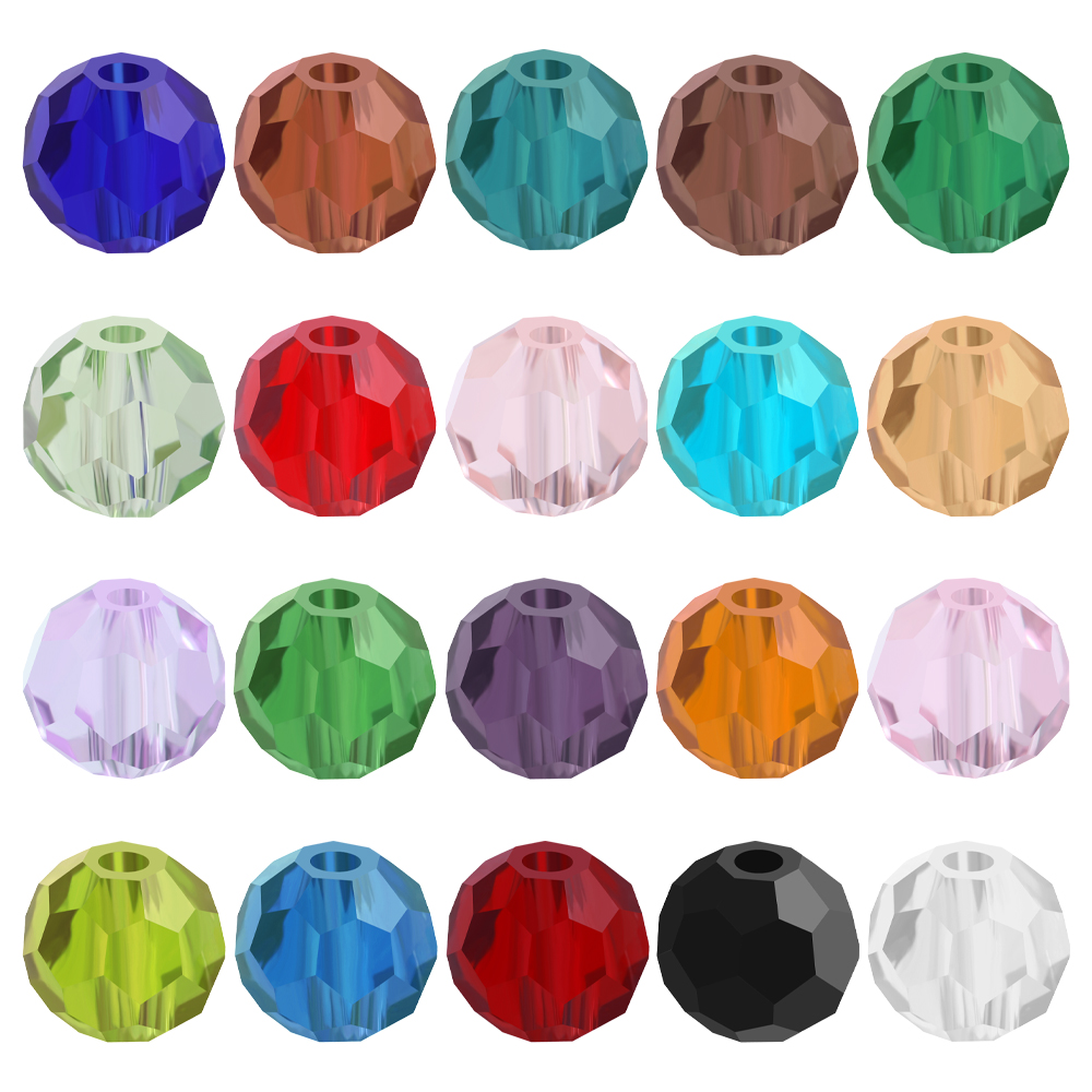 Glass Seed Beads 2Mm Jewelry Making - Perline sfaccettate rotonde in vetro cristallo