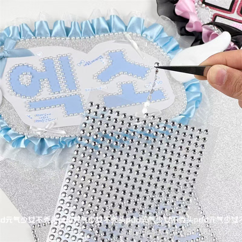 Scrapbooking - Adesivi Impermeabili con Strass e Perle