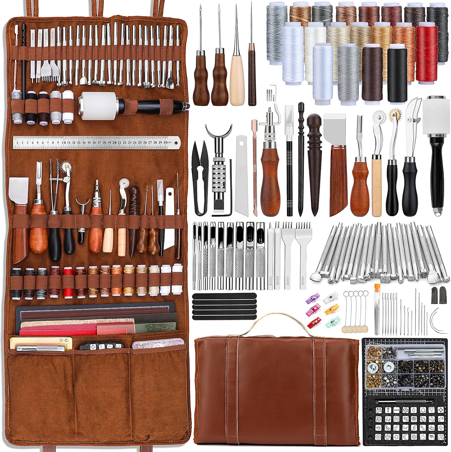 Craft Tools - Kit Professionale per Lavorazione Pelle con