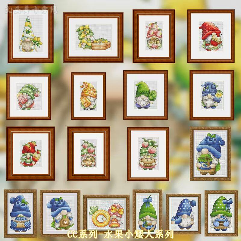 Cross Stitch Stamped Kits Beginners - 【Serie CC - Serie Frutta Nano】Kit