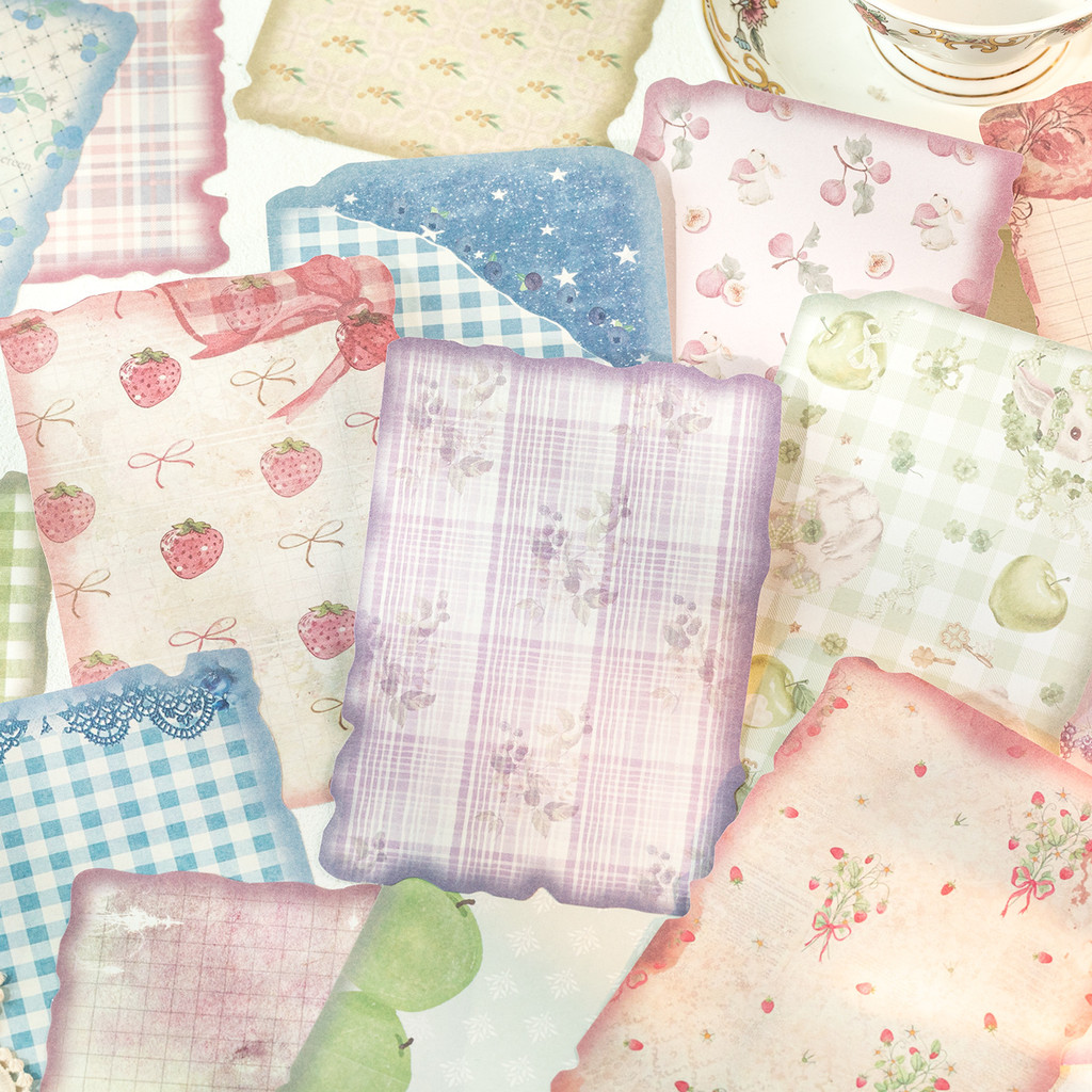 Vintage Junk Journal Scrapbooking Paper - 30 Fogli di Carta Vintage per