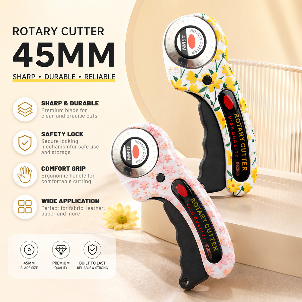 Rotary Cutter For Fabric 45Mm - Taglierina Rotante 45mm per Carta, Cartoncino,