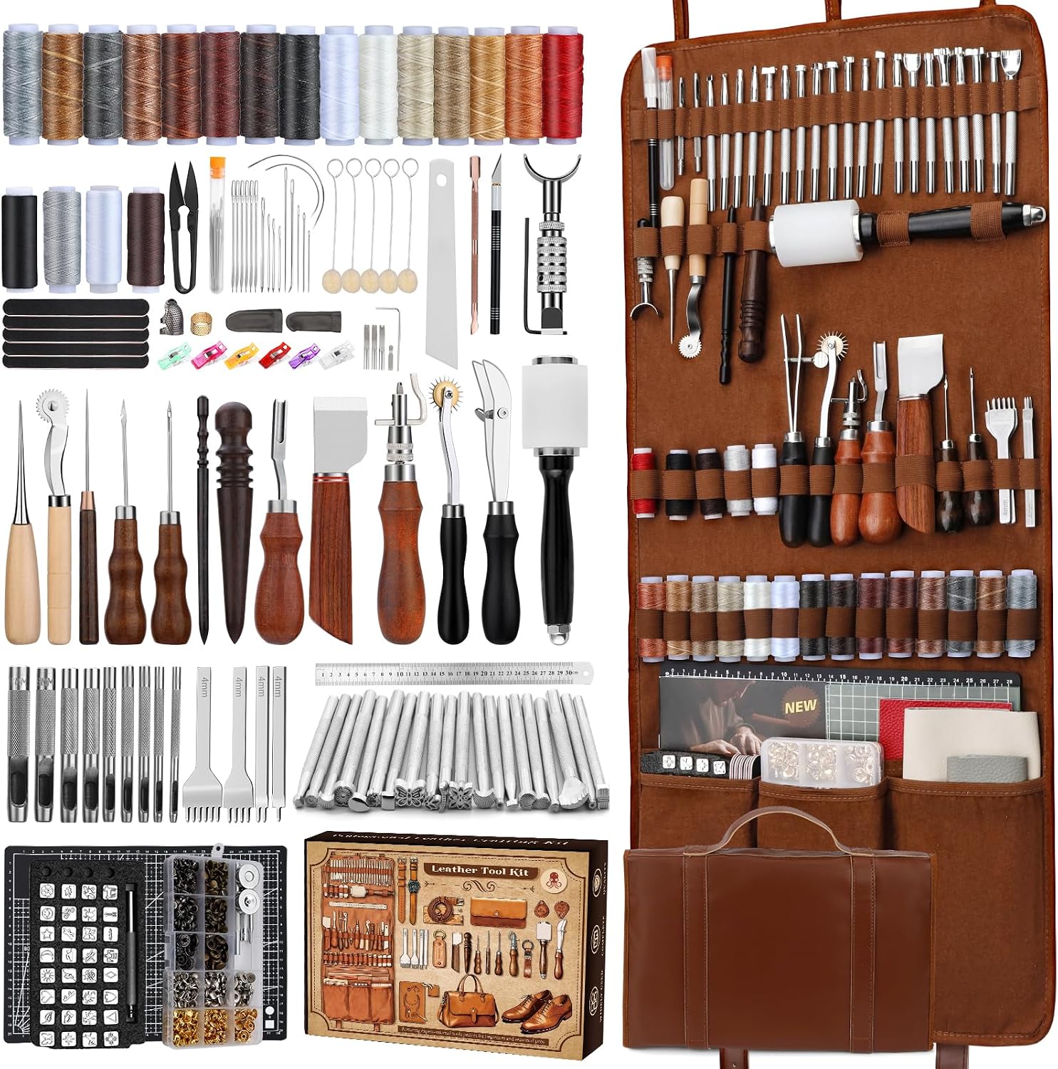 Craft Tools - Kit per Lavorazione Pelle, Set di