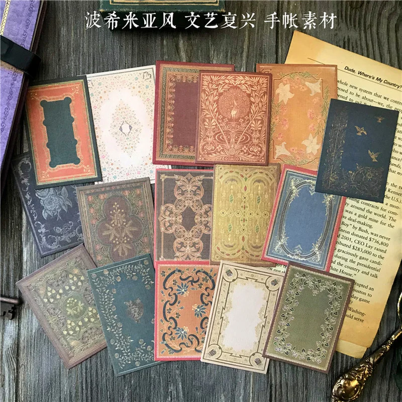 Vintage Junk Journal Scrapbooking Paper - 16 Pezzi di Carta Vintage Bohémien