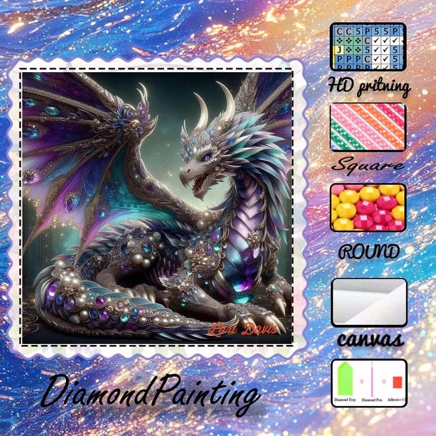 5D Diamond Painting Kit Full Drill - 1 pezzo di tessuto floccato 5D