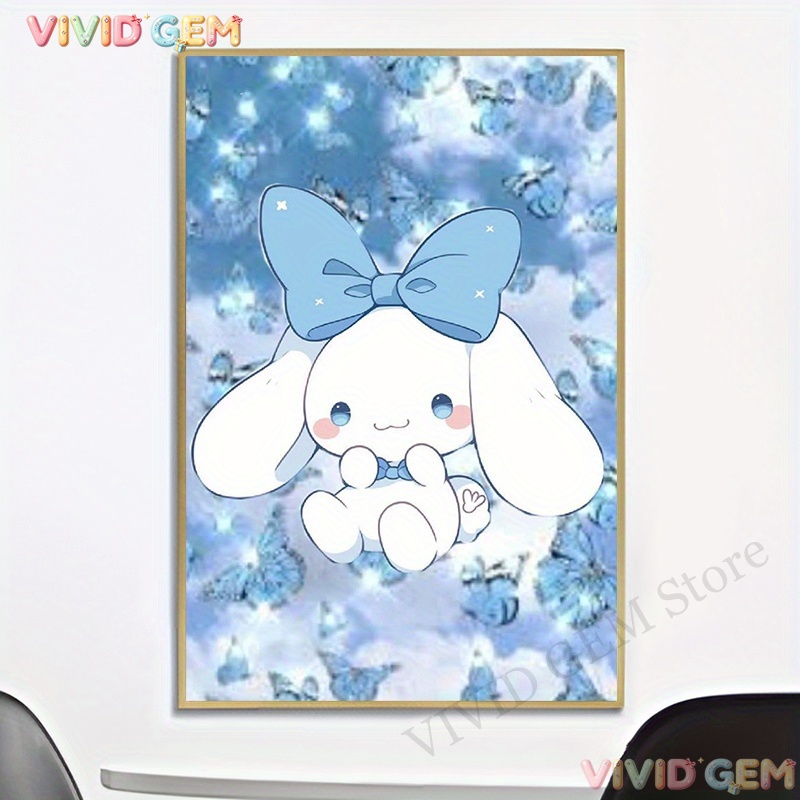 5D Diamond Painting Kit Full Drill - VIVID GEM Sanrio Blue Cloud Cinnamoroll