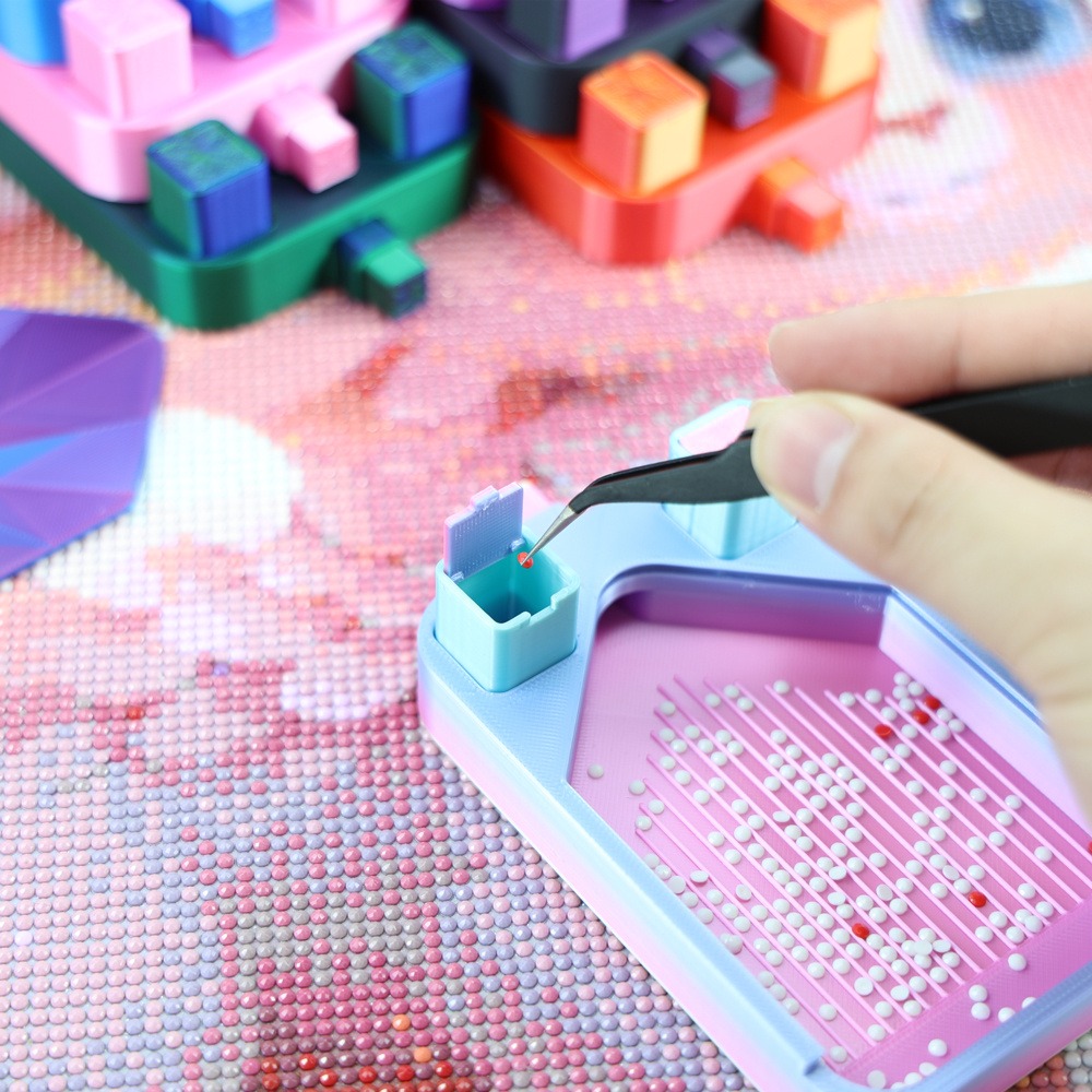 Painting Supplies - Vassoio per Diamond Painting Multicolore con