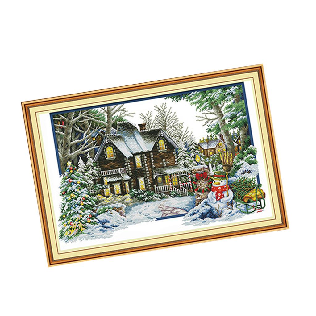 Cross Stitch Stamped Kits Beginners - Kit punto croce timbrato con set