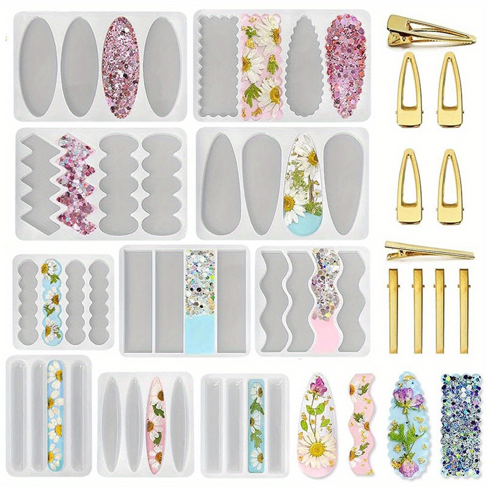 Un set di 10 stampi in silicon - Silicone Epoxy Resin Molds Set recensione e prezzo