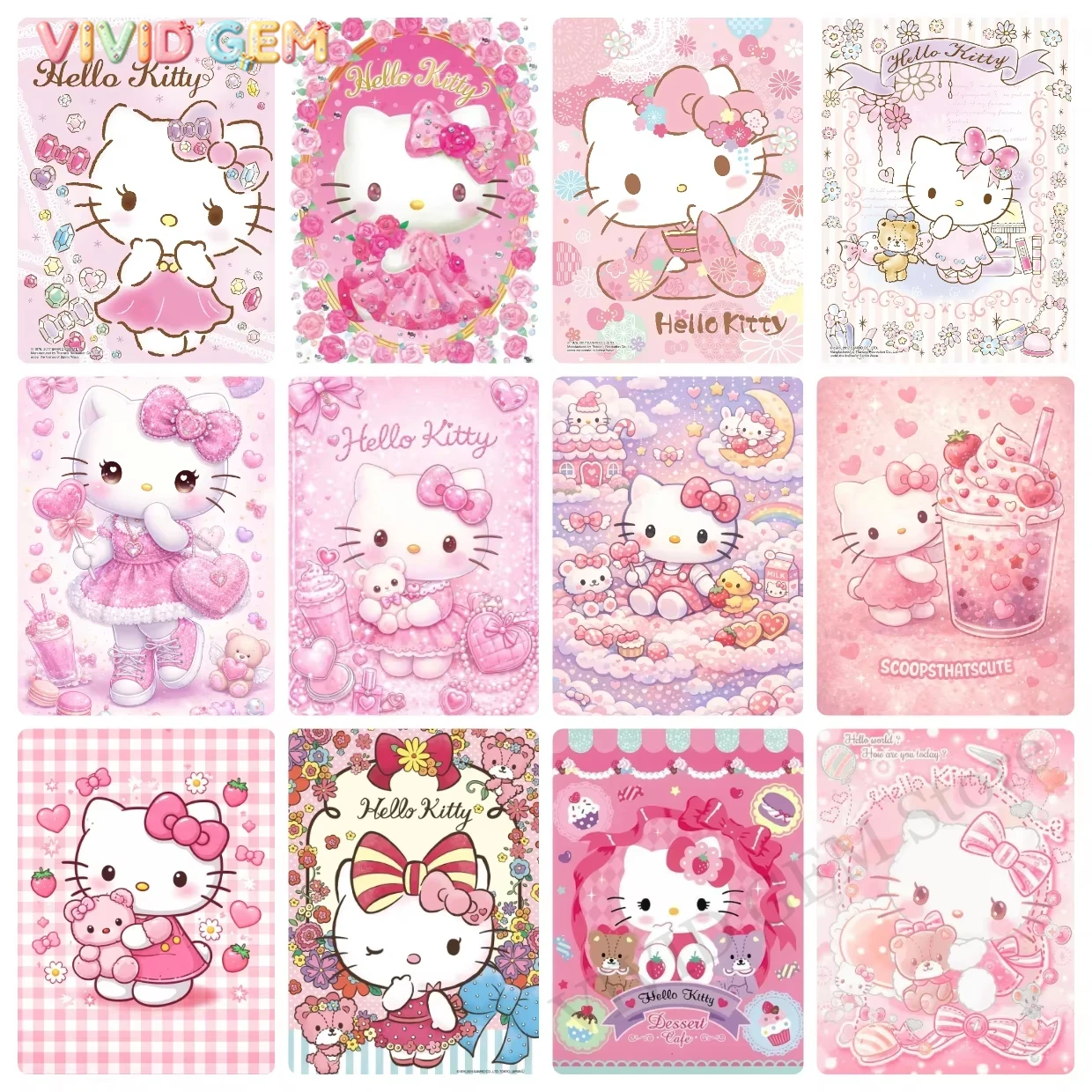VIVID GEM Sanrio 5D DIY Diamon - 5D Diamond Painting Kit Full Drill recensione e prezzo