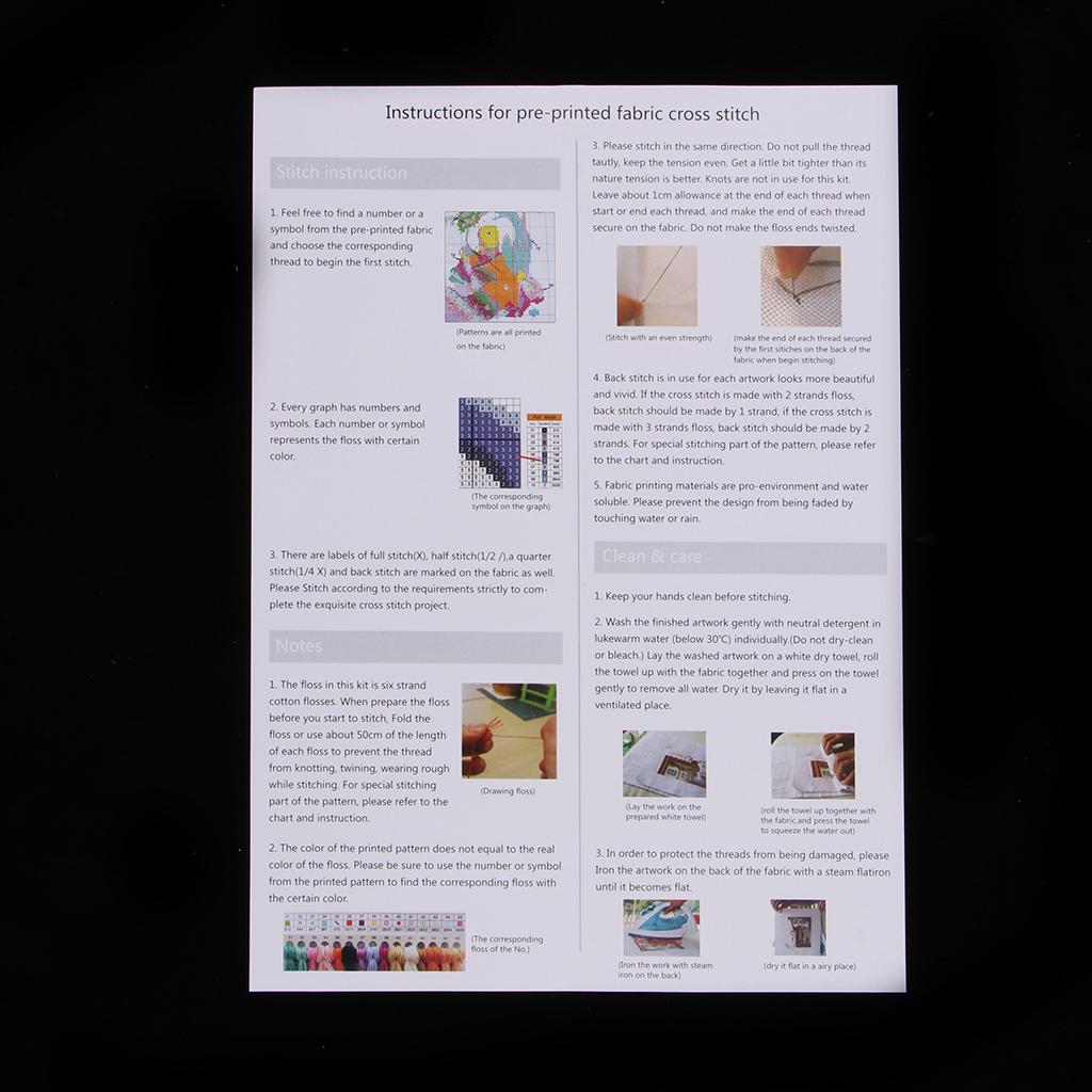 Kit per Ricamo a Punto Croce S - Cross Stitch Stamped Kits Beginners recensione e prezzo
