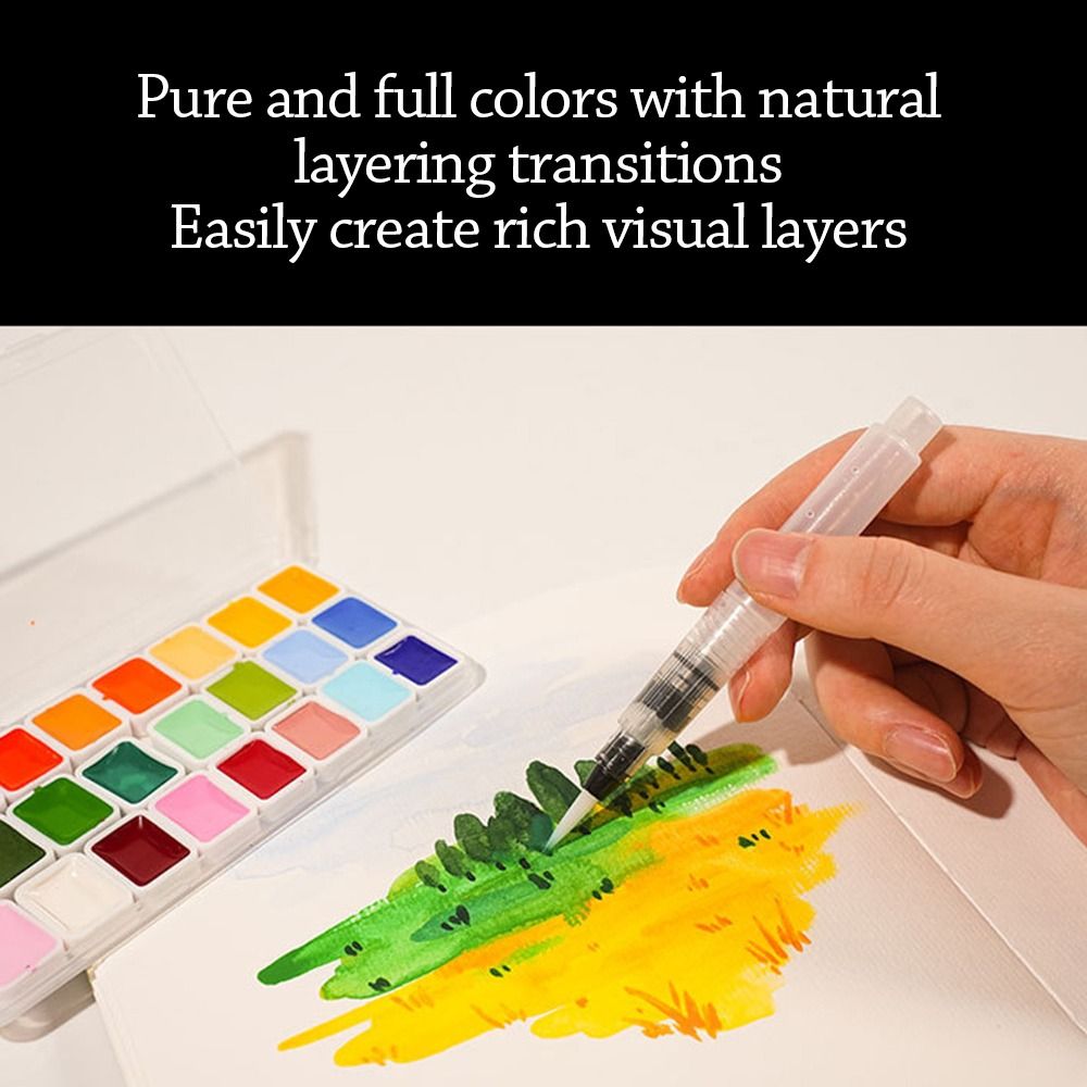 Set di acquerelli da 24 colori - Watercolor Paint Set Solid Pigment recensione e prezzo