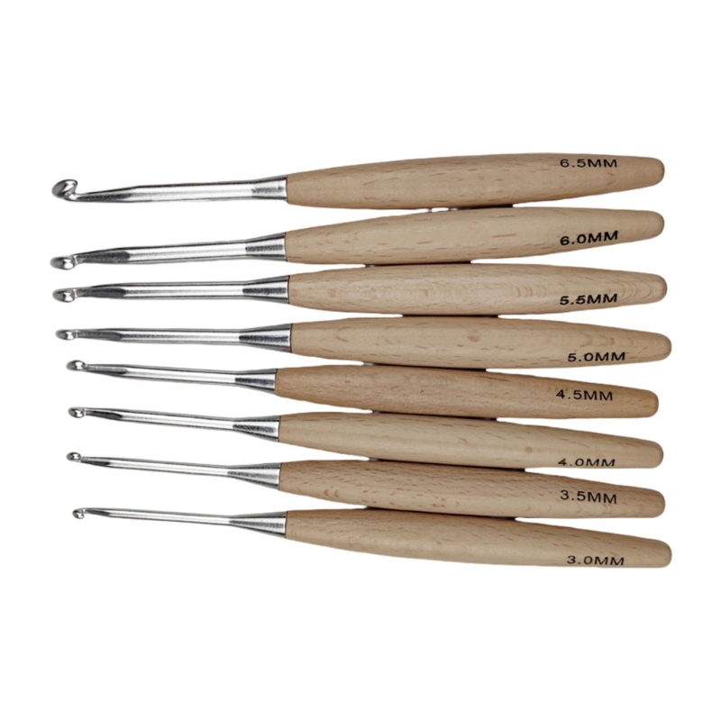 97BA Uncinetto con impugnatura - Wooden Crochet Hooks Ergonomic Handle recensione e prezzo