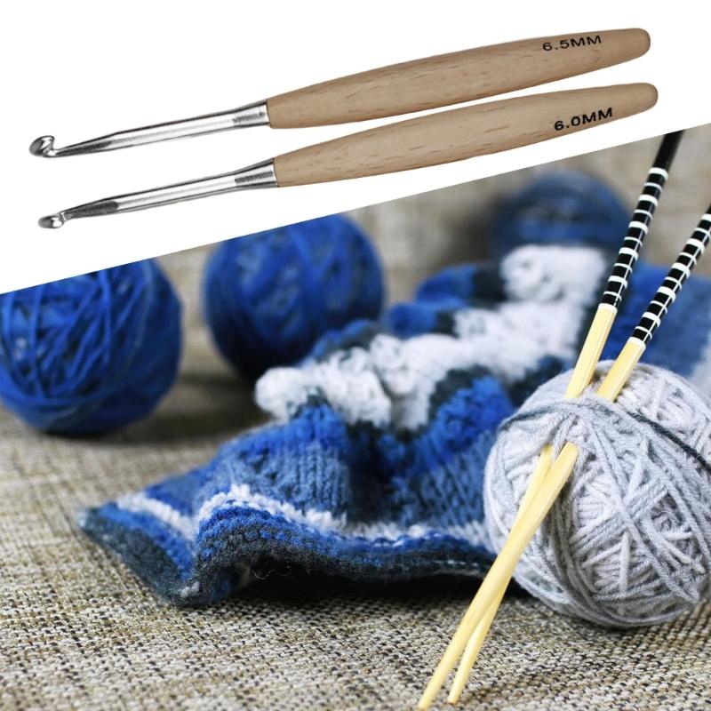 97BA Uncinetto con impugnatura - Wooden Crochet Hooks Ergonomic Handle recensione e prezzo