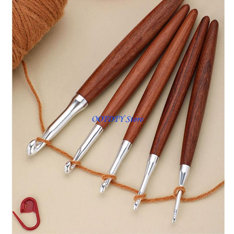 367A 8 pezzi impugnatura ergon - Wooden Crochet Hooks Ergonomic Handle recensione e prezzo
