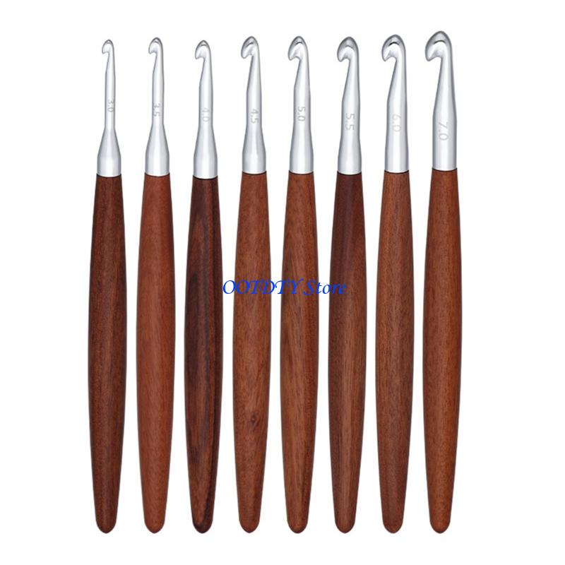 367A 8 pezzi impugnatura ergon - Wooden Crochet Hooks Ergonomic Handle recensione e prezzo