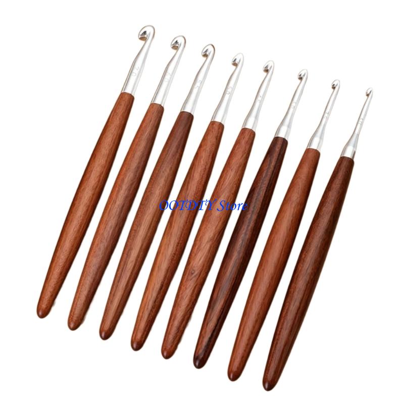367A 8 pezzi impugnatura ergon - Wooden Crochet Hooks Ergonomic Handle recensione e prezzo
