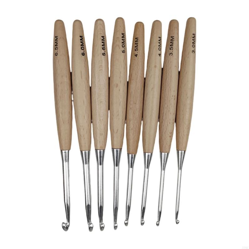 8 pezzi uncinetto ergonomico p - Wooden Crochet Hooks Ergonomic Handle recensione e prezzo