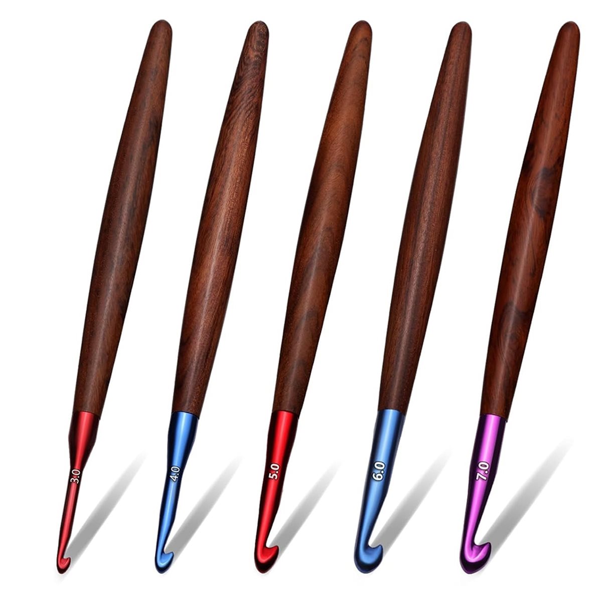 Nuovo Set di Uncinetti 2026, U - Wooden Crochet Hooks Ergonomic Handle recensione e prezzo