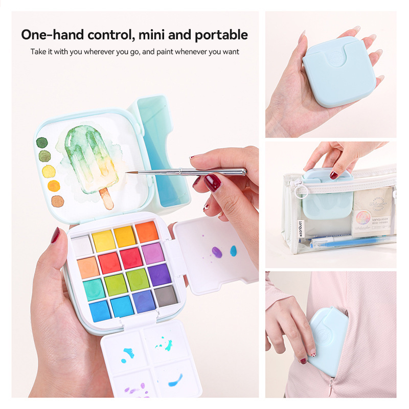 LANGUO 16 colori Set di colori - Watercolor Paint Set Solid Pigment recensione e prezzo