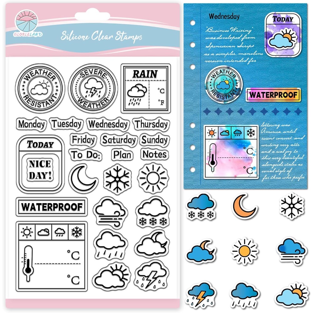 Timbro trasparente per diario  - Clear Silicone Stamps For Card Making recensione e prezzo