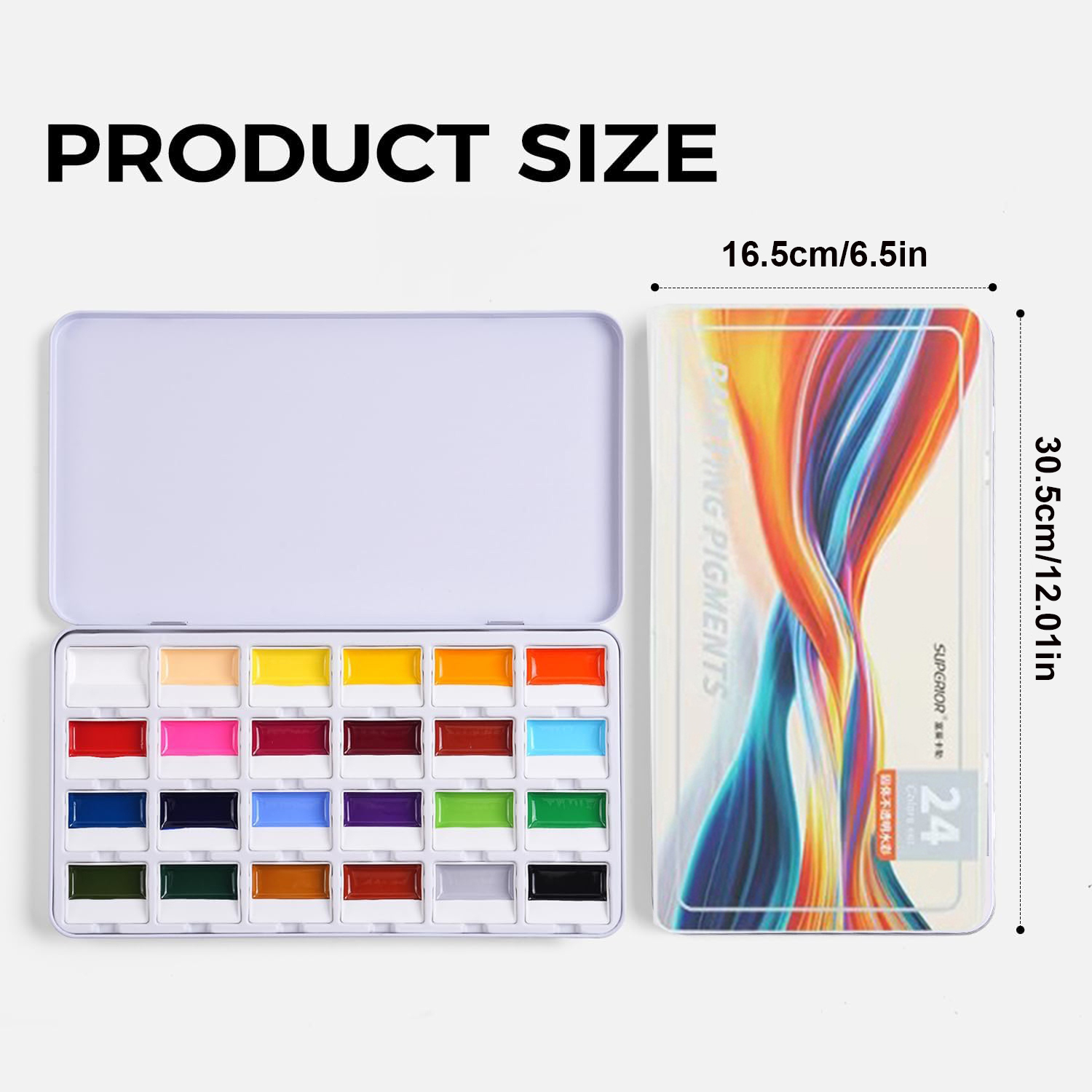 Set di 24 Colori Acquerelli Op - Watercolor Paint Set Solid Pigment recensione e prezzo