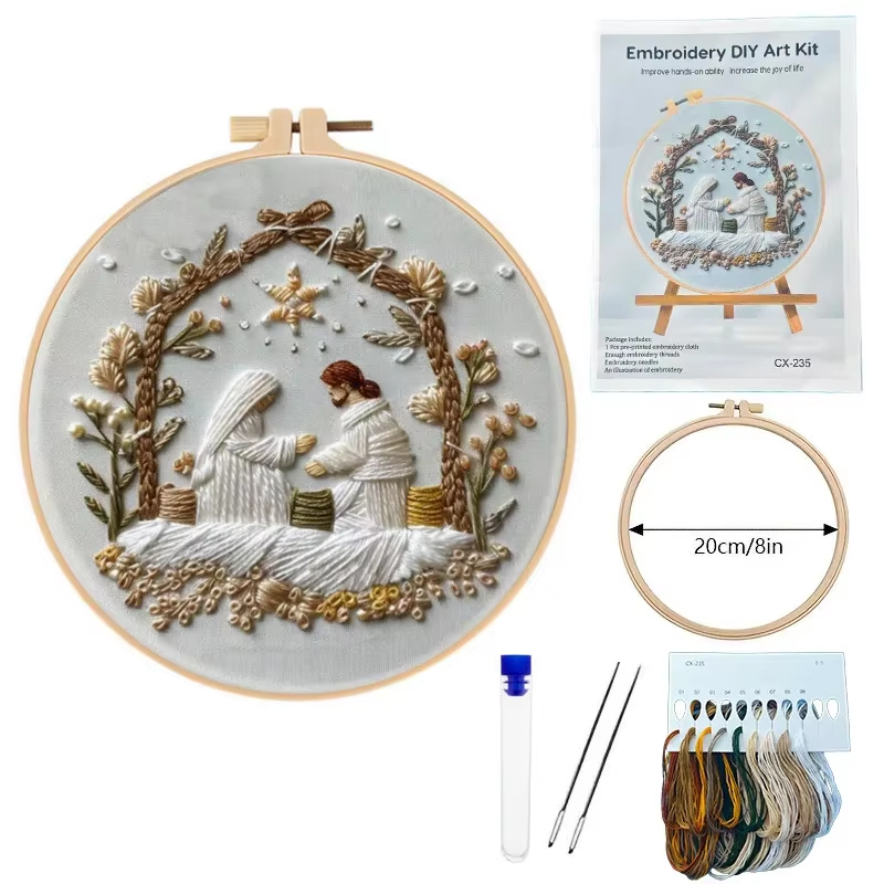 Kit da ricamo natalizio con na - Cotton Embroidery Thread Skeins recensione e prezzo