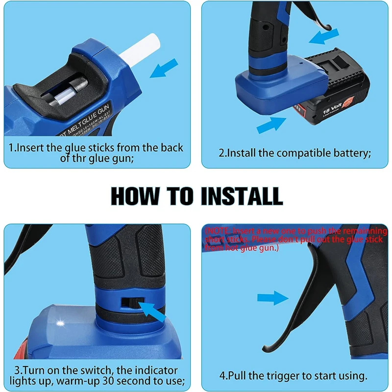Pistola per colla a caldo senz - Hot Melt Glue Gun Cordless recensione e prezzo