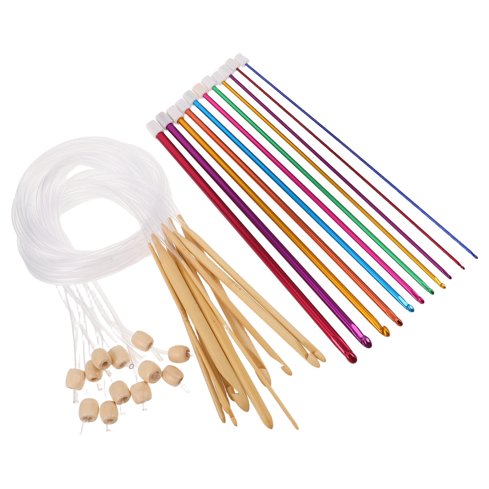 Set di 10 uncinetti dai colori - Wooden Crochet Hooks Ergonomic Handle recensione e prezzo