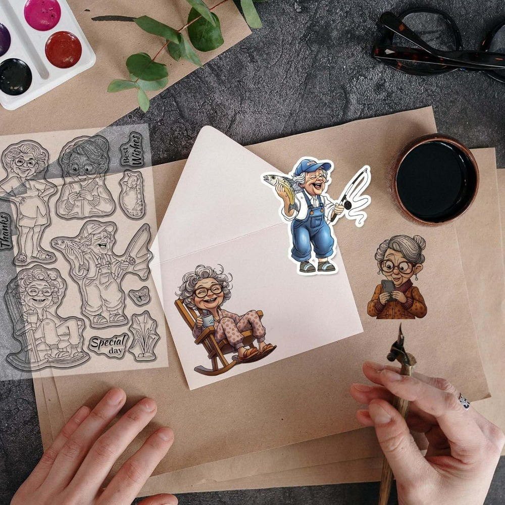 Timbri trasparenti per vecchia - Clear Silicone Stamps For Card Making recensione e prezzo