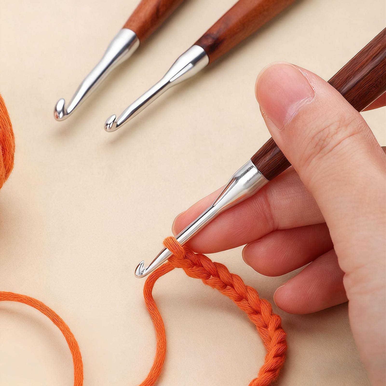 Set di 8 uncinetti di diverse  - Wooden Crochet Hooks Ergonomic Handle recensione e prezzo
