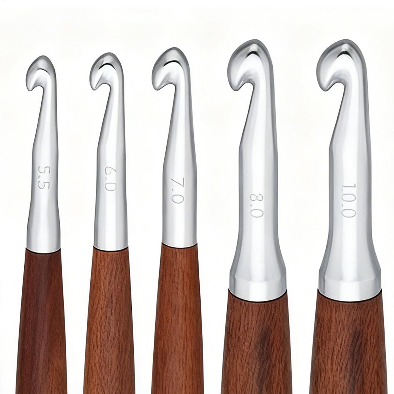 Set di 8 uncinetti di diverse  - Wooden Crochet Hooks Ergonomic Handle recensione e prezzo