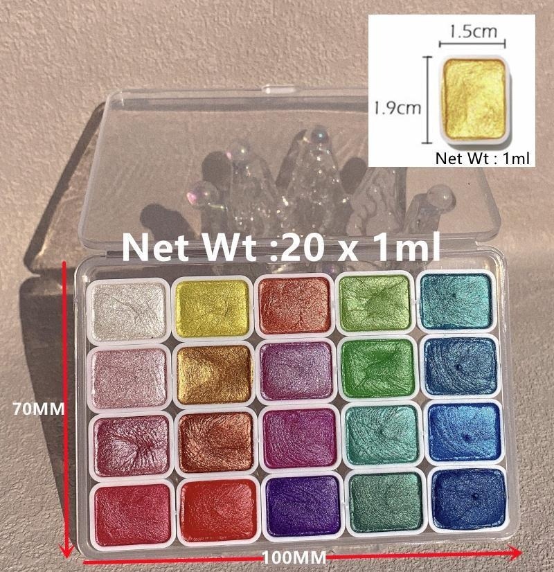 Colori perlescenti Portatili 2 - Watercolor Paint Set Solid Pigment recensione e prezzo