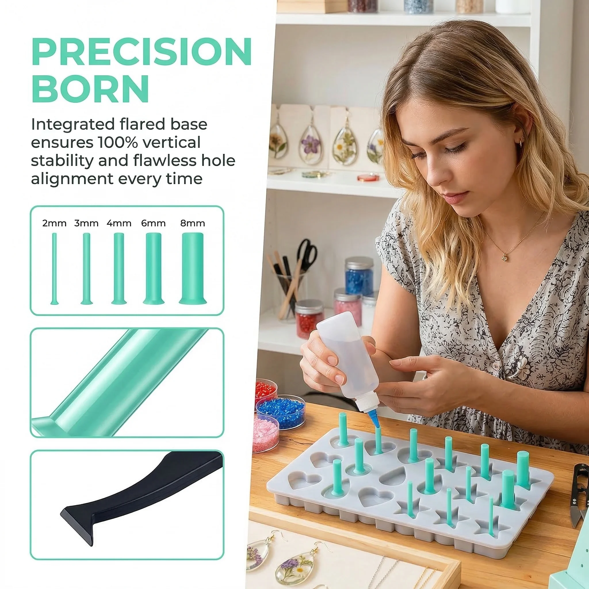 Kit di 35 Pezzi per Apertura F - Silicone Epoxy Resin Molds Set recensione e prezzo