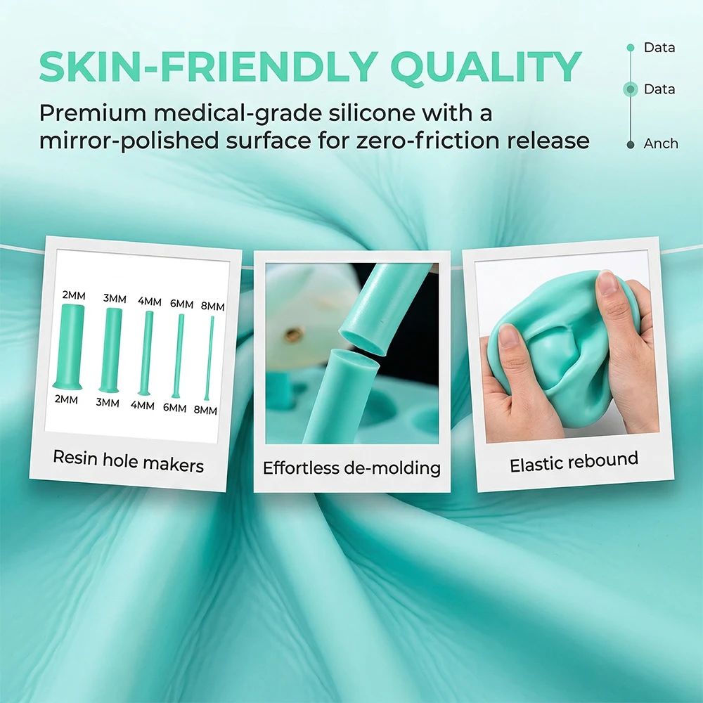 Kit di 35 Pezzi per Apertura F - Silicone Epoxy Resin Molds Set recensione e prezzo