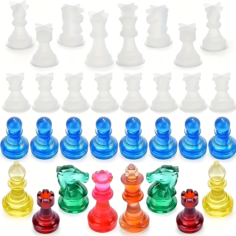 11Chessboard16Set di stampi in - Silicone Epoxy Resin Molds Set recensione e prezzo